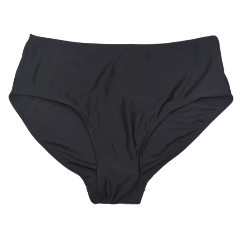 3/$20 Bikini Bay Classic Black Bikini Bottoms Womens Size 10 Swimwear Briefs